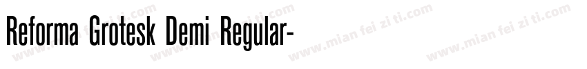Reforma Grotesk Demi Regular字体转换